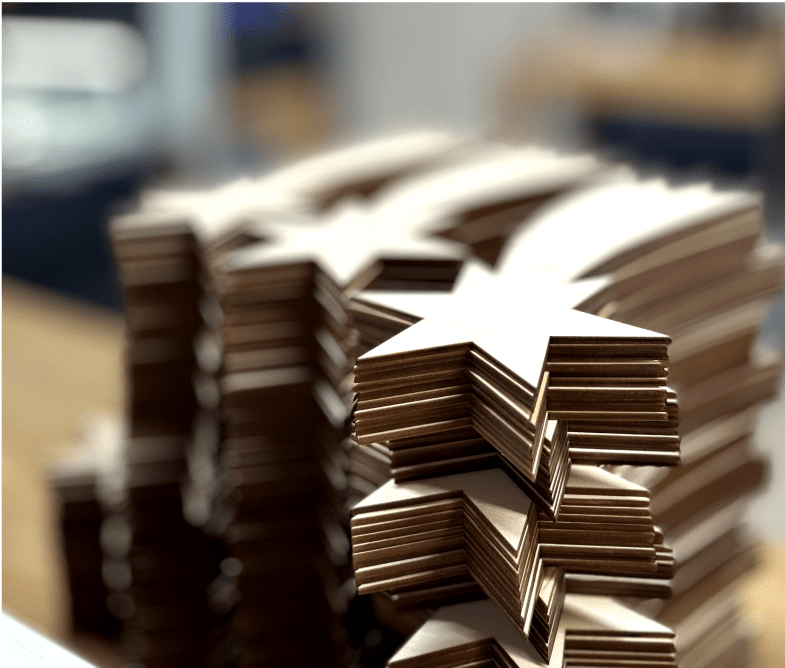 Filigrane Lasercut-Formen