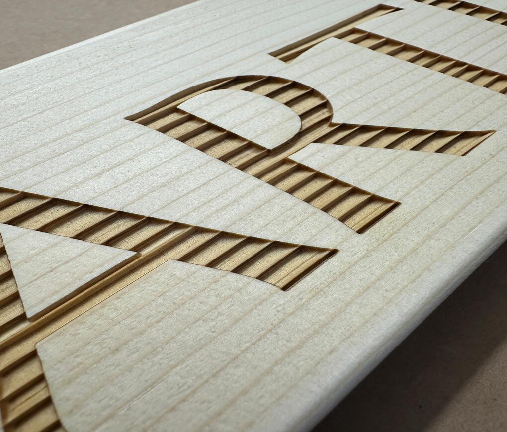 Lasergravur auf Holz