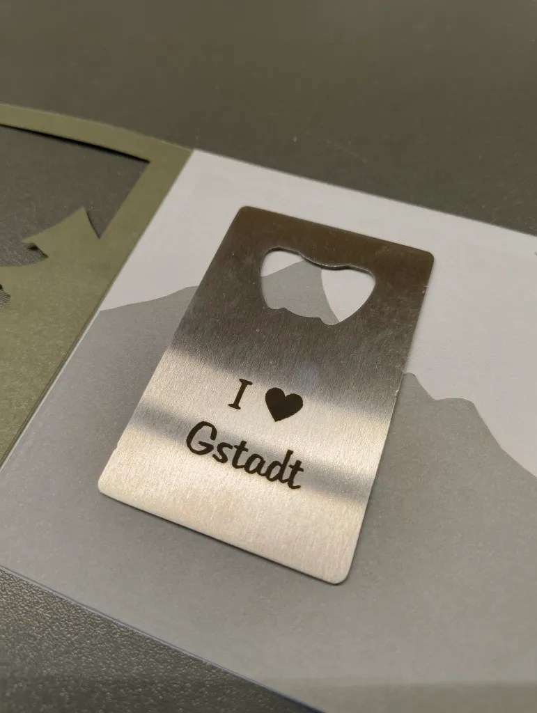 Laserbeschriftung auf Metall