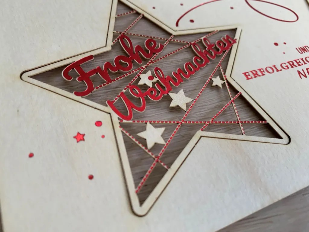 Feine Schnitt- und Perforationsdetails auf Karten